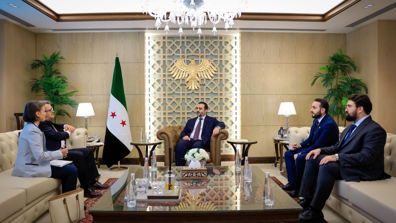 استقبل وزير الخارجية والمغتربين السيد أسعد حسن الشيباني سعادة السيد ستيفانو رافانيان سفير جمهورية إيطاليا المعيّن لدى الجمهورية العربية السورية