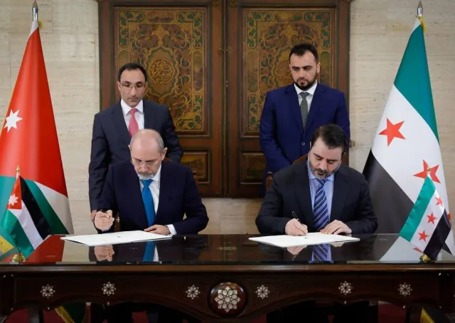 توقيع مذكرة تفاهم بين سوريا والأردن 