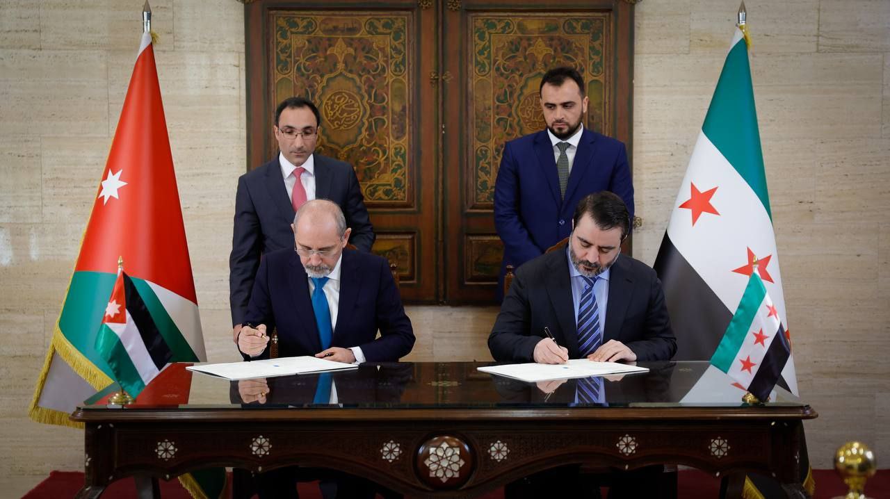 توقيع مذكرة تفاهم بين سوريا والأردن