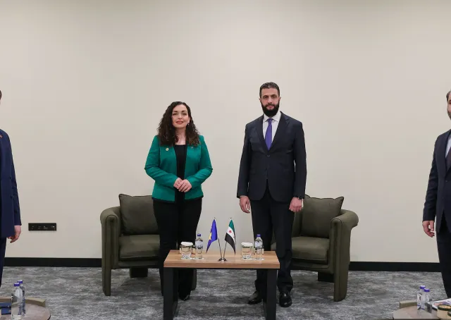 رئيس الجمهورية ووزير الخارجية يلتقيان رئيسة جمهورية كوسوفو