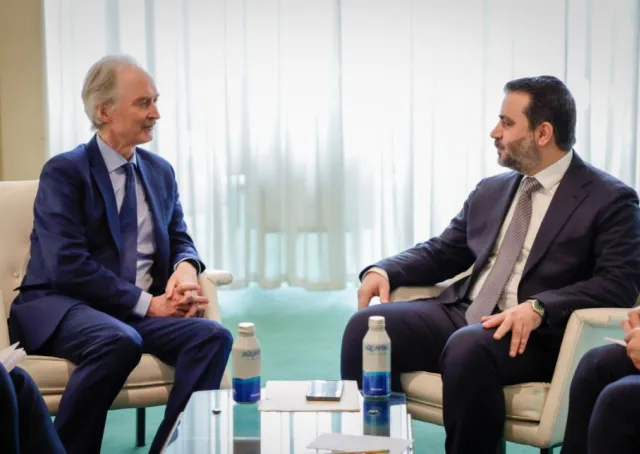 اجتماع وزير الخارجية والمغتربين  مع مبعوث الأمم المتحدة إلى سوريا 