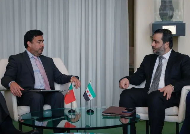 وزير الخارجية والمغتربين  يلتقي مع  وزير الدولة للشؤون الخارجية والتعاون في جمهورية البرتغال