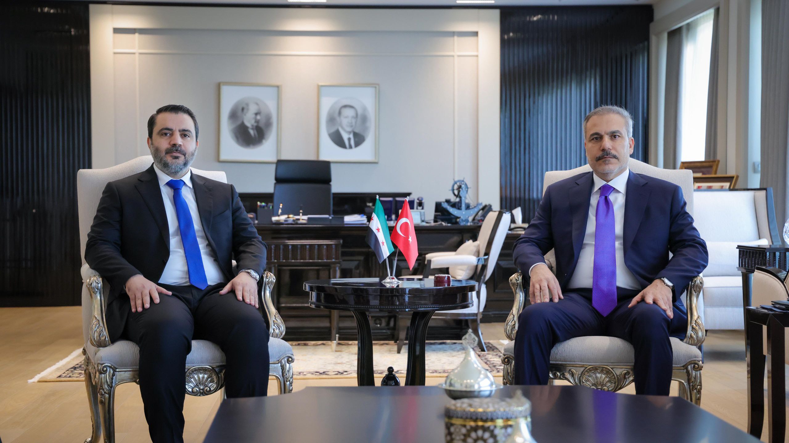 Syrian and Turkish Foreign Ministers Hold Talks in Ankara