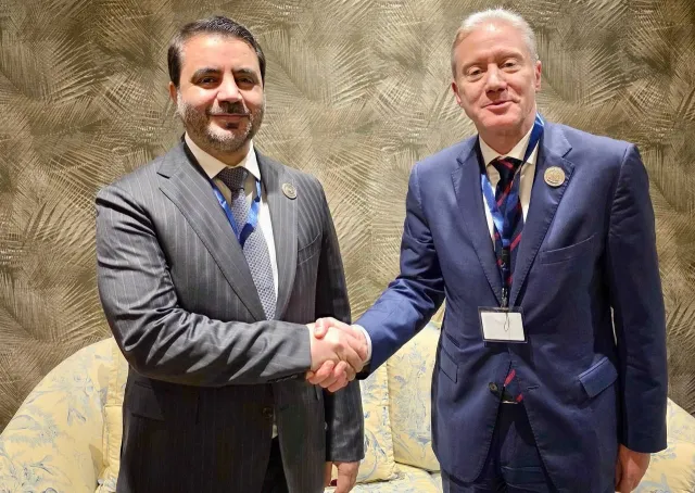 التقى وزير الخارجية السيد أسعد الشيباني بنظيره اللبناني