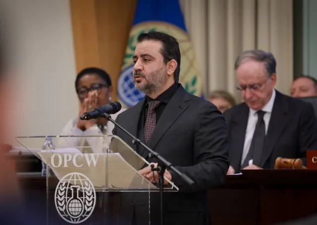 كلمة وزير الخارجية السيد أسعد الشيباني في اجتماع المجلس التنفيذي لمنظمة حظر الأسلحة الكيميائية