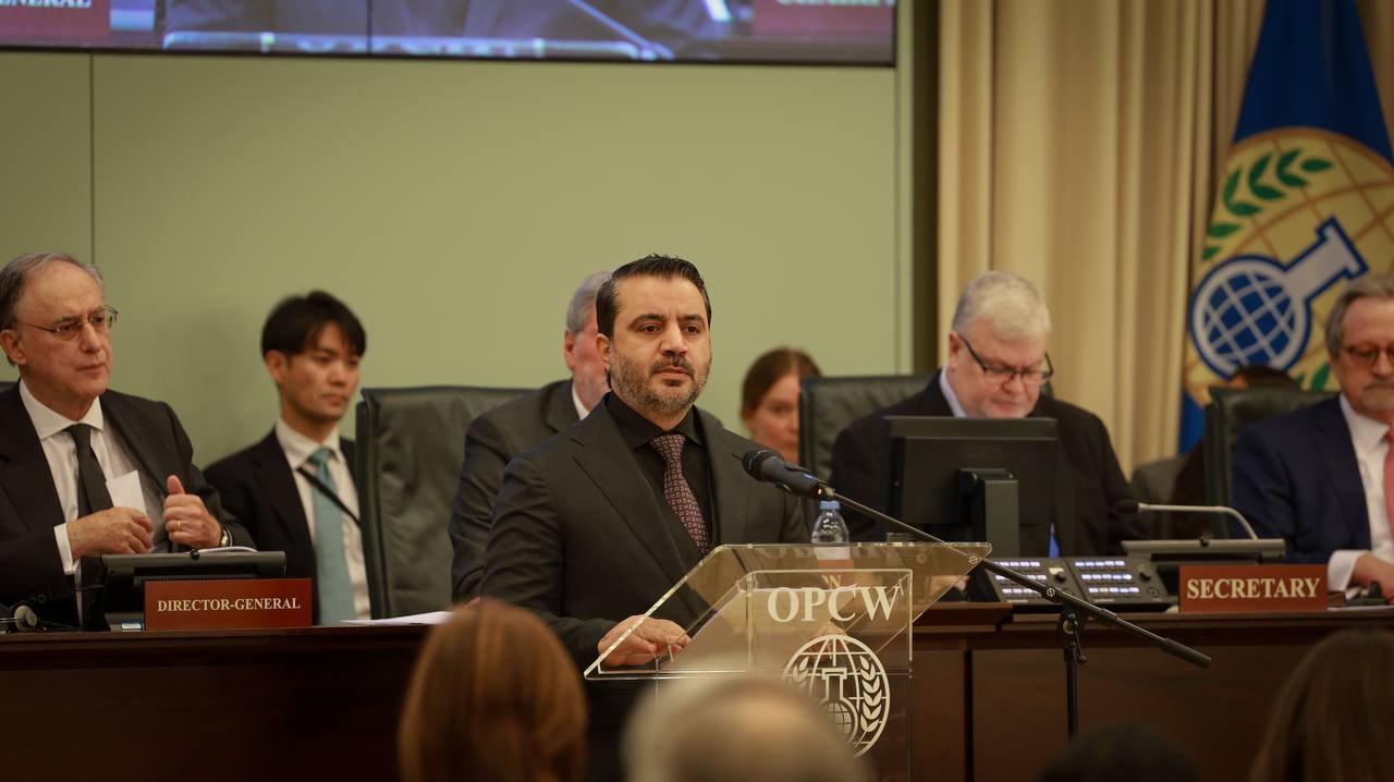 Statement by Foreign Minister Mr. Asaad Al-Shaibani at The Executive Council Meeting of The Organization for The Prohibition of Chemical Weapons