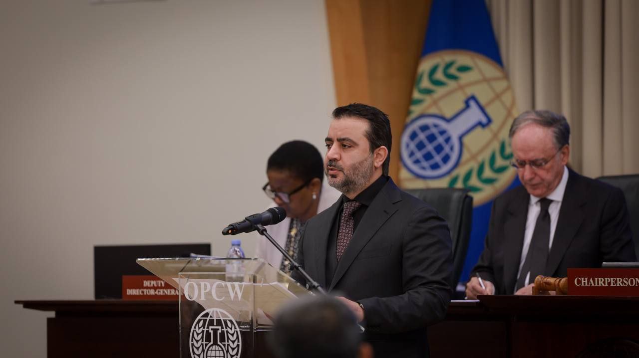 Statement by Foreign Minister Mr. Asaad Al-Shaibani at The Executive Council Meeting of The Organization for The Prohibition of Chemical Weapons