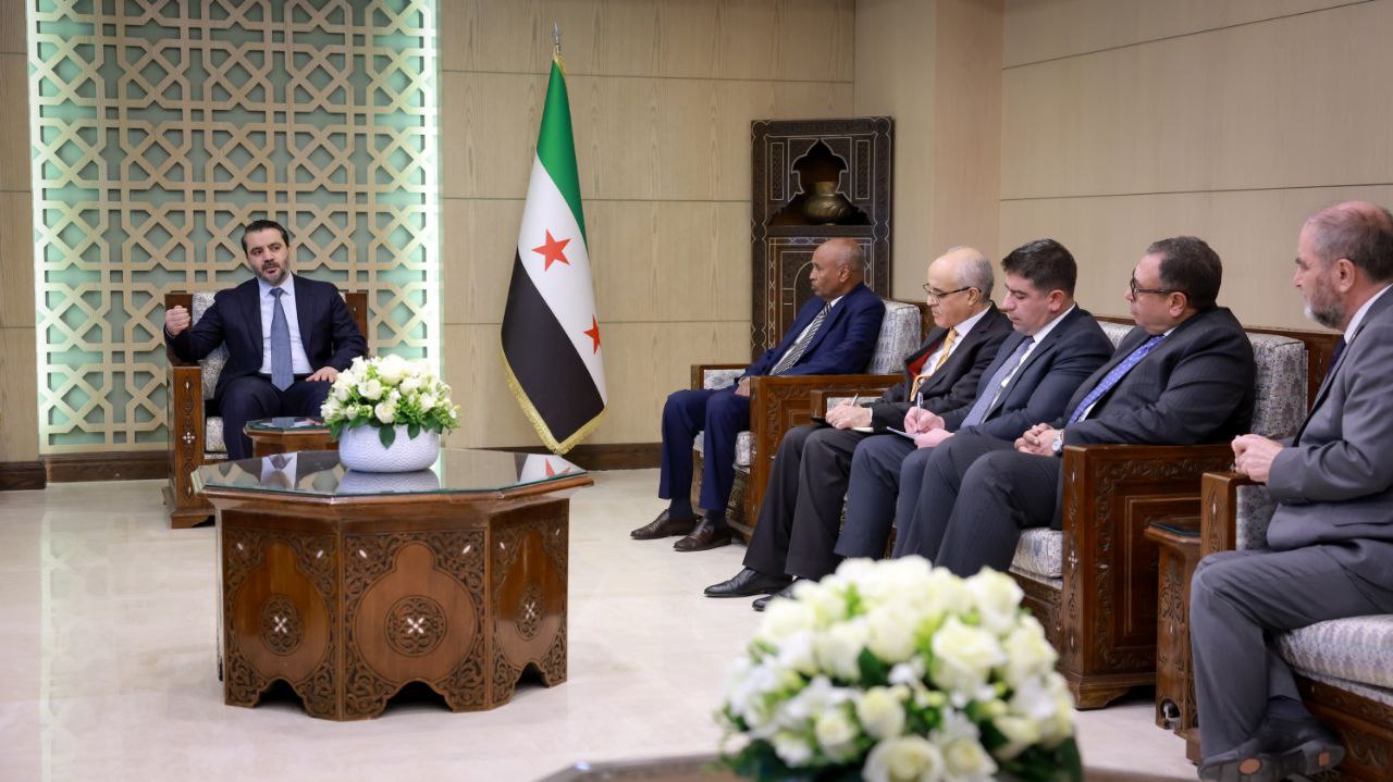 لقاء وزير الخارجية السيد أسعد الشيباني في دمشق بالبعثات الدبلوماسية من أقطار الوطن العربي وتركيا وأذربيجان