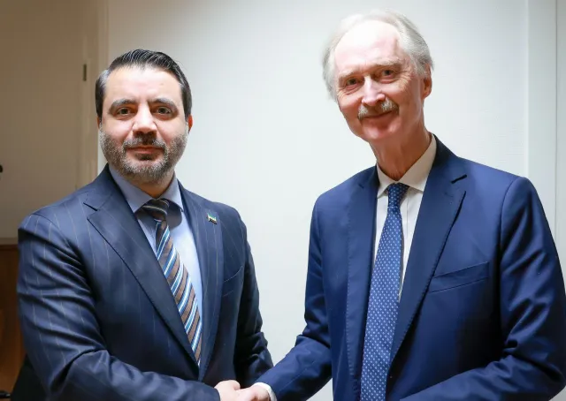 وزير الخارجية يلتقي المبعوث الخاص للأمم المتحدة إلى سوريا