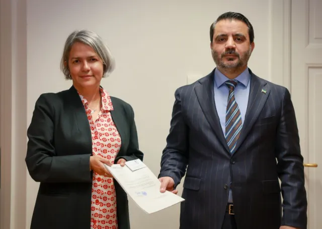 لقاء ثنائي جمع وزير الخارجية ورئيسة المؤسسة المستقلة المعنية بالمفقودين في الجمهورية العربية السورية