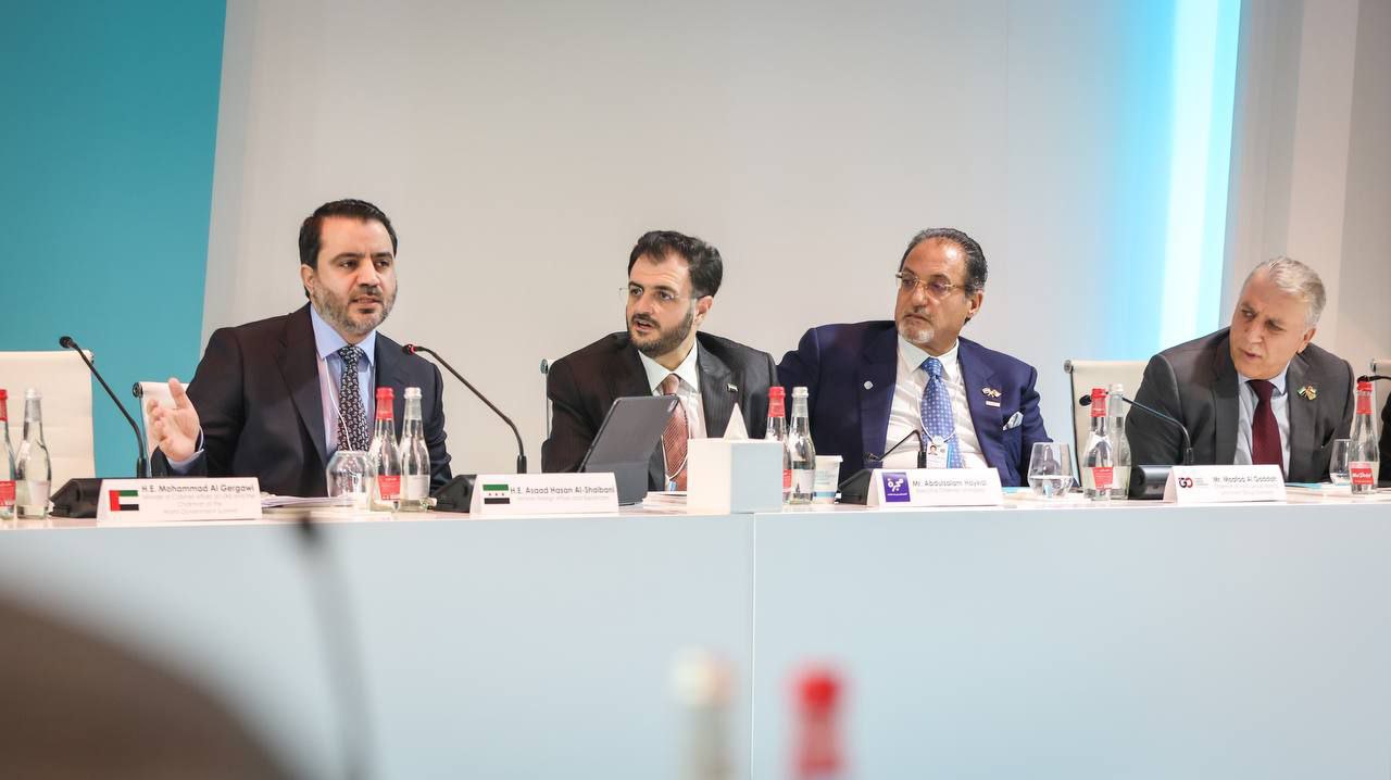 وزير الخارجية والمغتربين السيد أسعد الشيباني يلتقي بالجالية السورية