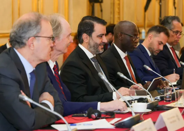 وزير الخارجية السيد أسعد الشيباني يشارك في اجتماع لتجديد التنسيق بين الجهات المانحة الدولية