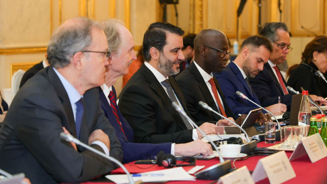 وزير الخارجية السيد أسعد الشيباني يشارك في اجتماع لتجديد التنسيق بين الجهات المانحة الدولية