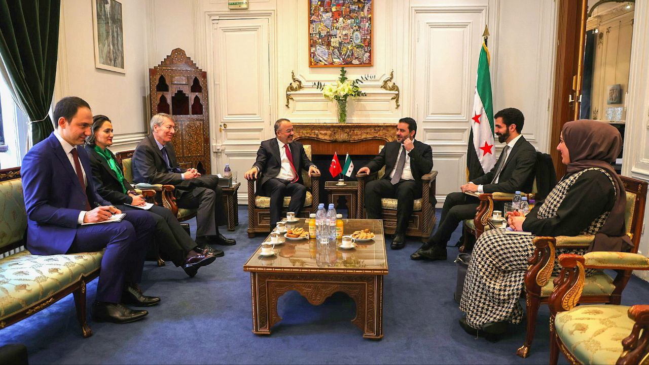 عدة لقاءات ثنائية لوزير الخارجية السيد أسعد الشيباني