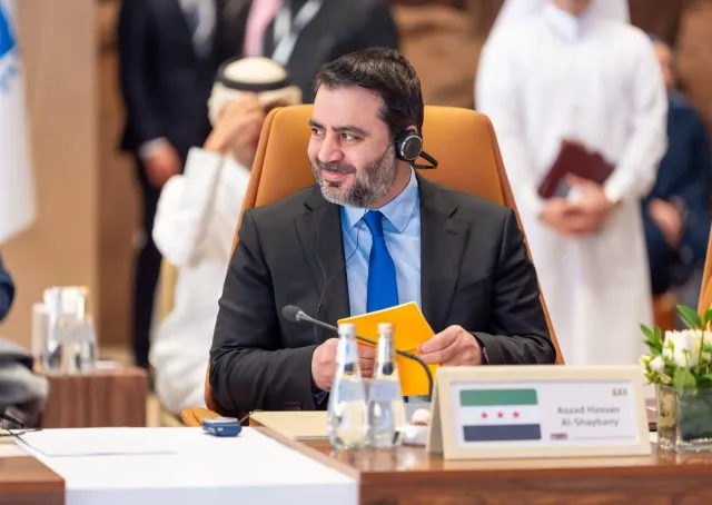 شارك اليوم الأحد وزير الخارجية السيد أسعد الشيباني في مؤتمر العلا لاقتصادات الأسواق الناشئة المقام في مدينة العلا بالمملكة العربية السعودية