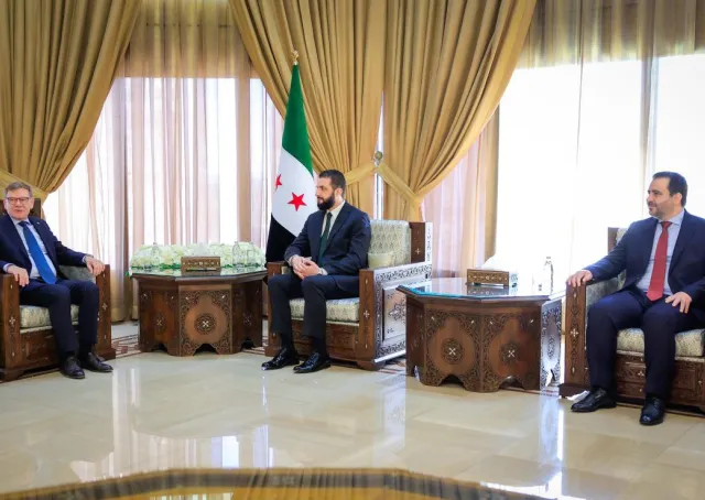 President Al-Sharaa Receives German Foreign Minister in Damascus to Discuss Strengthening Bilateral Relations