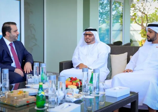 Al-Shaibani Meets UAE Presidential Advisor Anwar Gargash on the Sidelines of the Manama Dialogue 2025