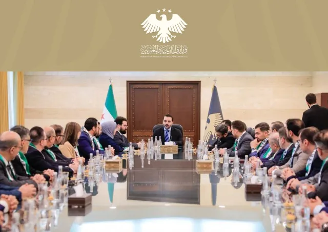 The Minister al-Shaibani Receives Diplomats  Defected from The former Regime and Signs  Decision to Reinstate Them to Their Positions