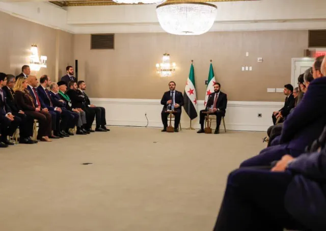 H.E. President Al-Sharaa Meets Delegation from Syrian-American Organizations in the United States