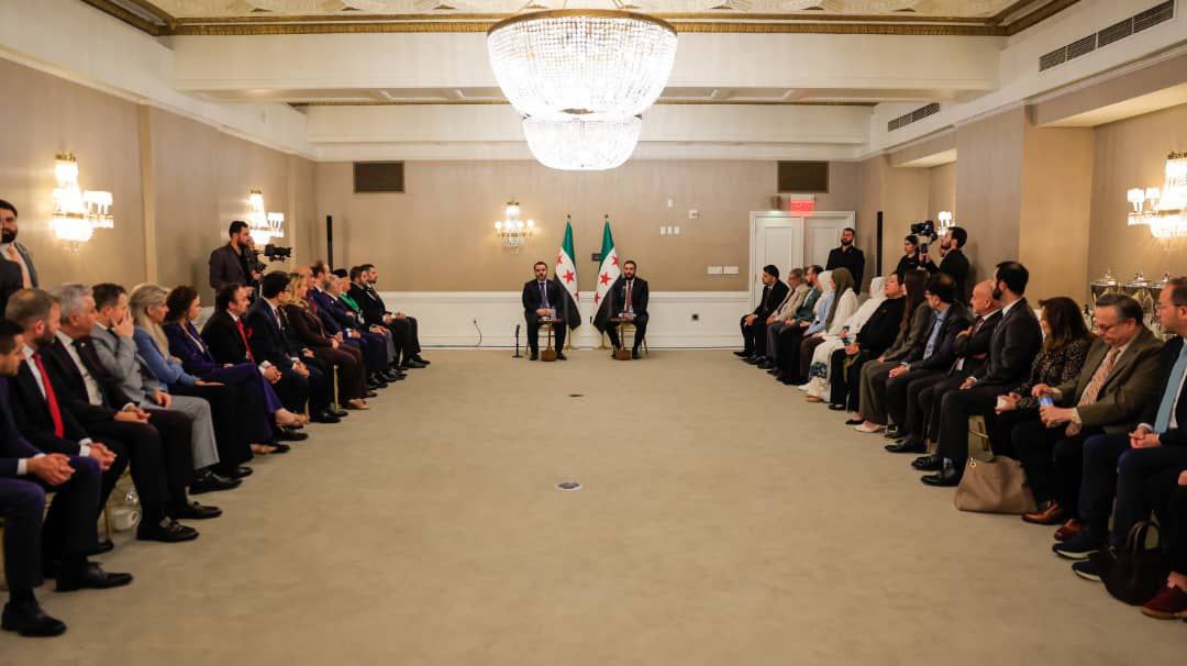 H.E. President Al-Sharaa Meets Delegation from Syrian-American Organizations in the United States