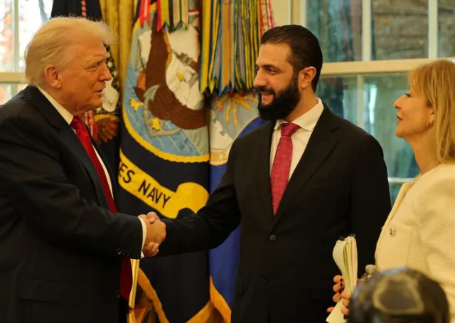 President  al-Sharaa Meets with His American Counterpart,Trump, at The White House