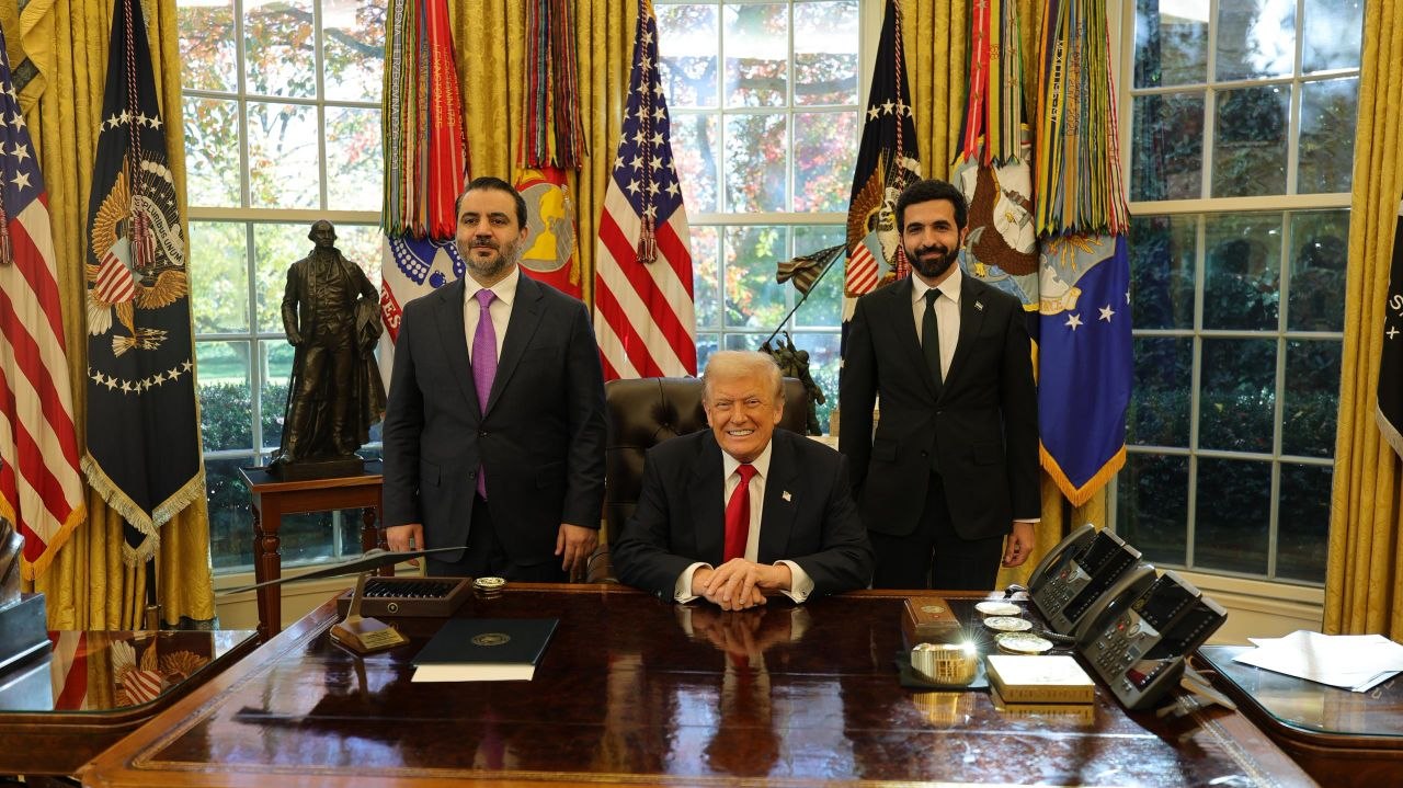 President  al-Sharaa Meets with His American Counterpart,Trump, at The White House