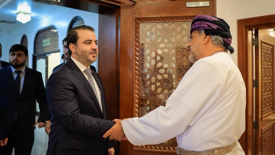 اجتمع وزير الخارجية والمغتربين السيد أسعد حسن الشيباني مع وزير الاقتصاد الدكتور سعيد بن محمد الصقري