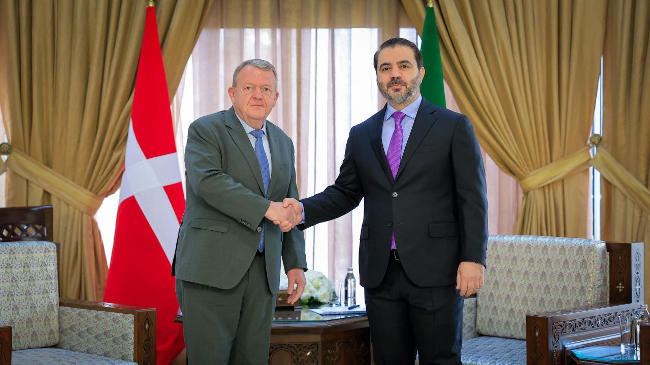 وزير الخارجية والمغتربين السيد أسعد حسن الشيباني يستقبل نظيره الدنماركي السيد لارس لوك راسموسن والوفد المرافق له في العاصمة دمشق