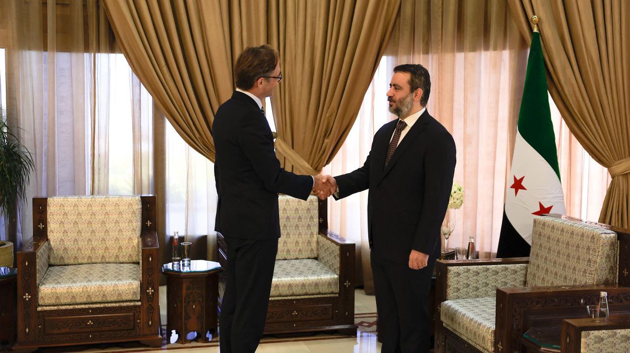 Foreign Minister Al-Shaibani Receives German Official for Talks on Bilateral, Regional Files
