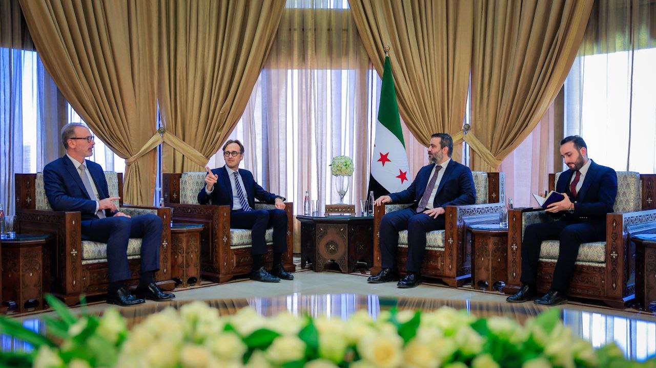 Foreign Minister Al-Shaibani Receives German Official for Talks on Bilateral, Regional Files