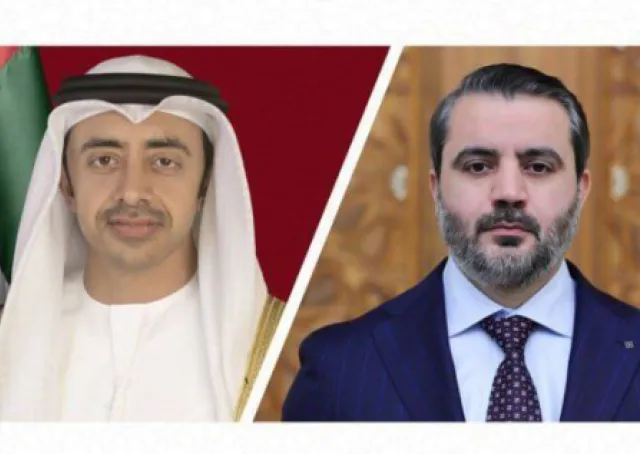اتصال هاتفي بين وزير الخارجية السوري السيد أسعد شيبياني ونظيره الإماراتي الشيخ عبد الله بن زايد آل نهيان
