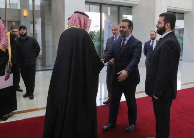 لقاء القائد أحمد الشرع ووزير الخارجية السيد أسعد الشيباني