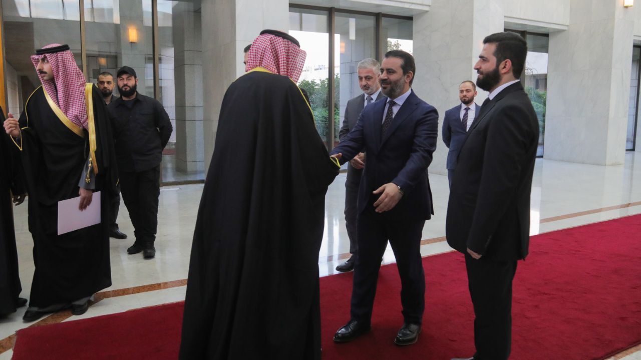 لقاء القائد أحمد الشرع ووزير الخارجية السيد أسعد الشيباني