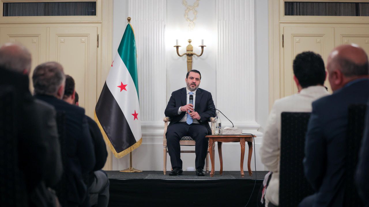 Minister al-Shaibani Engages with Syrian Community in Bonn