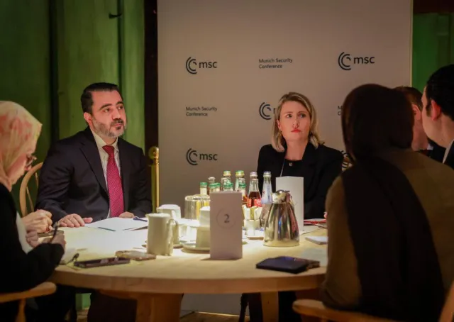 yrian Foreign Minister Asaad Hassan al-Shaibani Meets ICMPD Director General to Discuss Syrian Refugees and Migration Challenges at Munich Security Conference