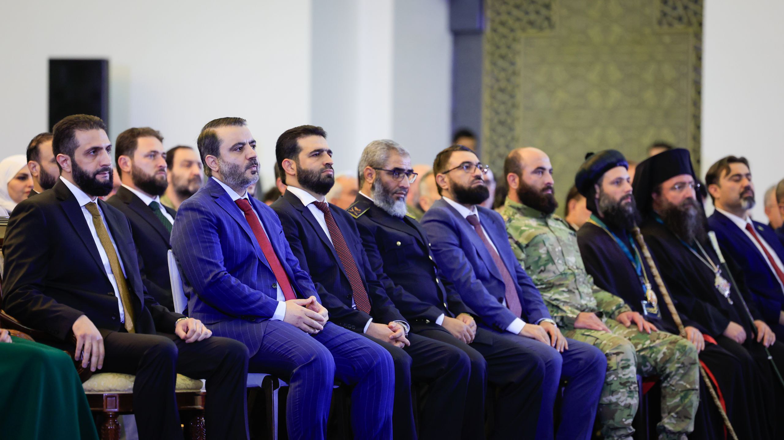 .Minister of Foreign Affairs and Expatriates, Mr. Asaad Hassan Al-Shaibani, participates in the ceremony of announcing the new visual identity of the Syrian Arab Republic