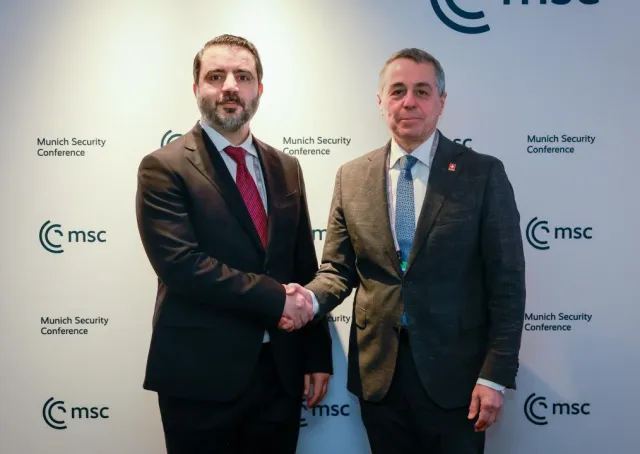 Syrian Minister of Foreign Affairs and Expatriates, Mr. Asaad Hassan al-Shaibani, met with Swiss Federal Councillor and Head of the Federal Department of Foreign Affairs, Mr. Ignazio Cassis