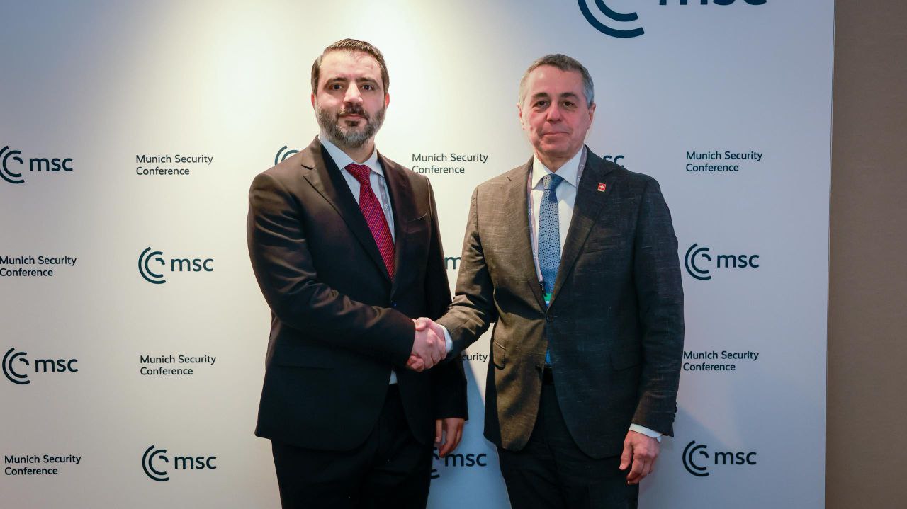 Syrian Minister of Foreign Affairs and Expatriates, Mr. Asaad Hassan al-Shaibani, met with Swiss Federal Councillor and Head of the Federal Department of Foreign Affairs, Mr. Ignazio Cassis