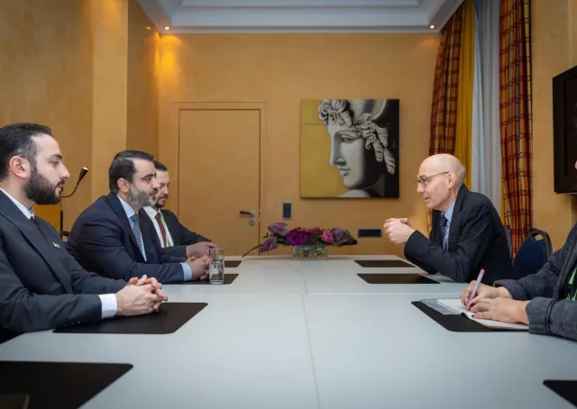 التقى وزير الخارجية والمغتربين السيد أسعد حسن الشيباني المفوض السامي لحقوق الإنسان السيد فولكر تورك