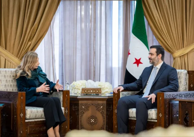 استقبل وزير الخارجية والمغتربين في دمشق وفدًا دبلوماسيًا من الاتحاد الأوروبي
