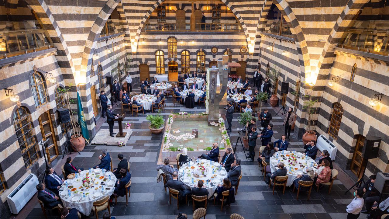 أقام وزير الخارجية والمغتربين  مأدبة إفطار رمضاني ، لأعضاء السلك الدبلوماسي ، في العاصمة دمشق