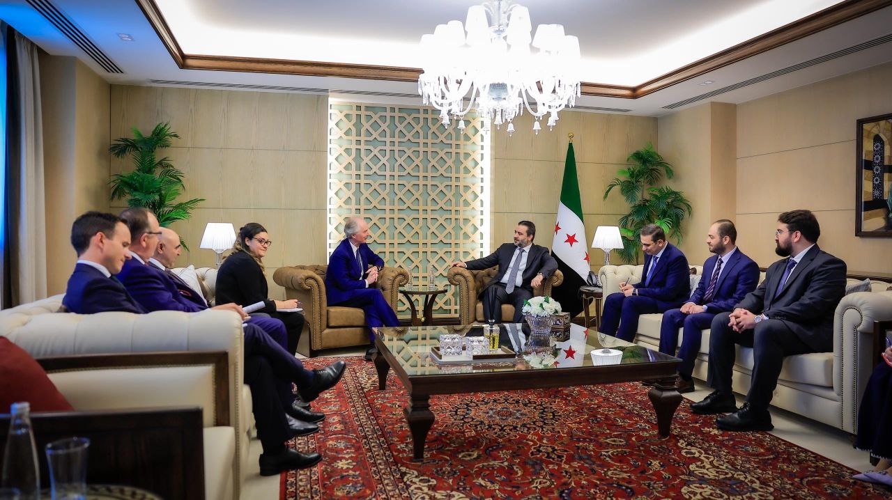 In Damascus, Foreign Minister Al-Shaibani Receives UN Envoy Pedersen