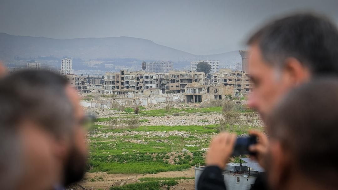 Under The Auspices of MoFA,  UN Delegation Visits  Jobar Neighborhood to Assess Damage and Needs