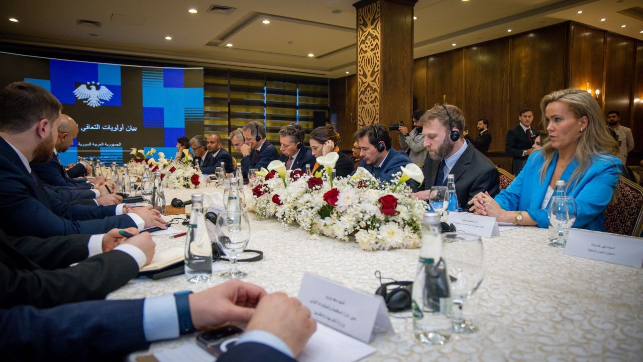 Under The Auspices of  MoFA, The National Committee Concerned with  "Syria Without Camps" Initiative Holds  Meeting with High-Level Officials at  UN