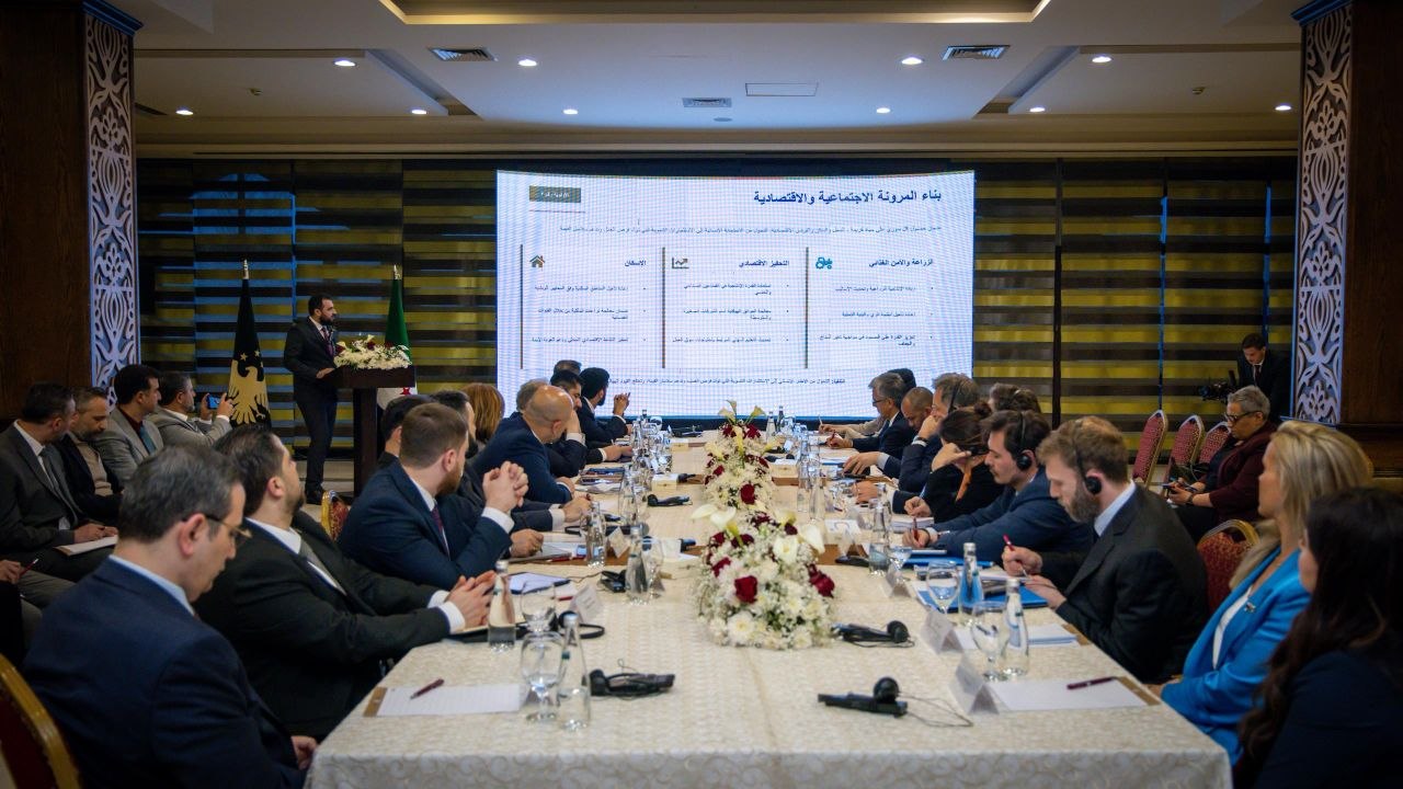 Under The Auspices of  MoFA, The National Committee Concerned with  "Syria Without Camps" Initiative Holds  Meeting with High-Level Officials at  UN