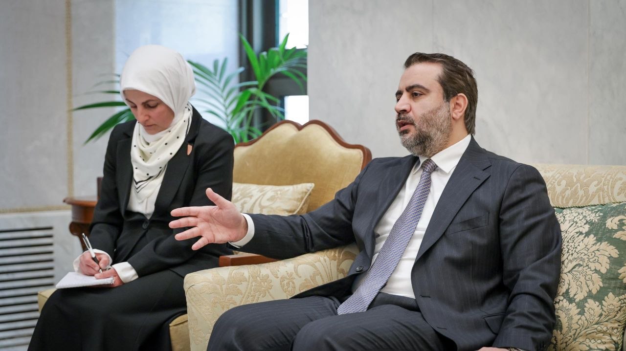 التقى وزير الخارجية والمغتربين السيد أسعد حسن الشيباني نظيره التركي السيد هاكان فيدان في العاصمة دمشق