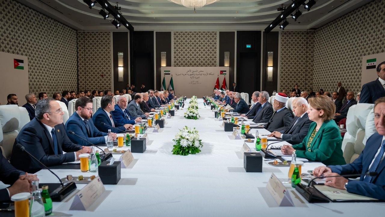 The second session of the Syrian-Jordanian Higher Coordination Council at the ministerial level was convened in Amman