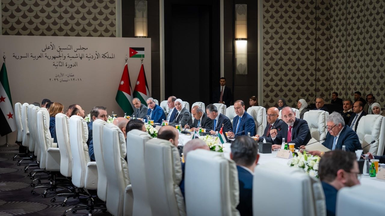 The second session of the Syrian-Jordanian Higher Coordination Council at the ministerial level was convened in Amman