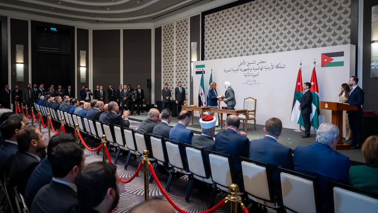 توقيع عدد من الاتفاقيات ومذكرات التفاهم بين الجمهورية العربية السورية والمملكة الأردنية الهاشمية بالعاصمة عمّان