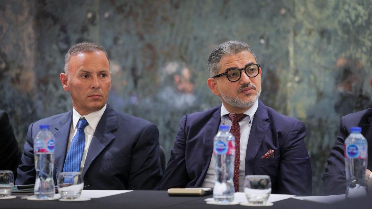 التقى وزير الخارجية والمغتربين السيد أسعد حسن الشيباني برفقة وزير الاقتصاد والصناعة الدكتور نضال الشعار بعدد من رجال الأعمال المصريين